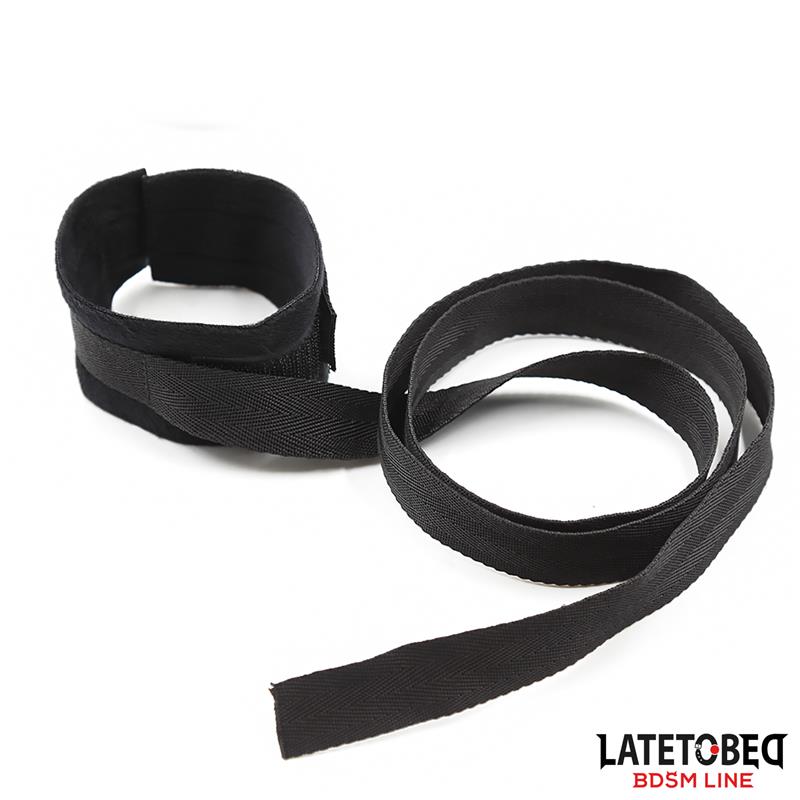 Set De Resticciones 3 Piezas Antifaz, Esposas Muñecas Y Tobillos Ajustables