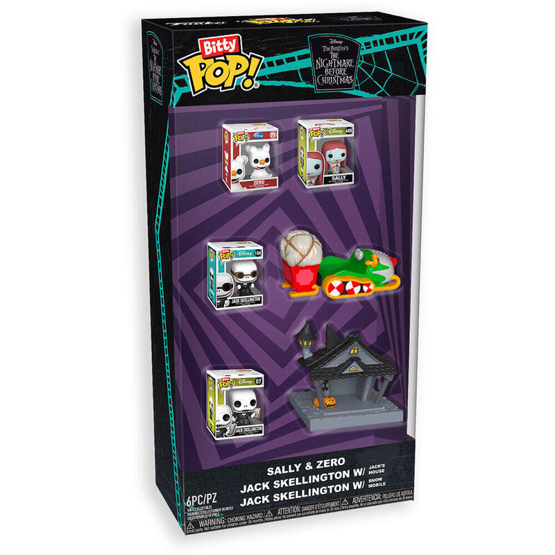 Set Figura Bitty Pop Starter Disney Pesadilla Antes De Navidad
