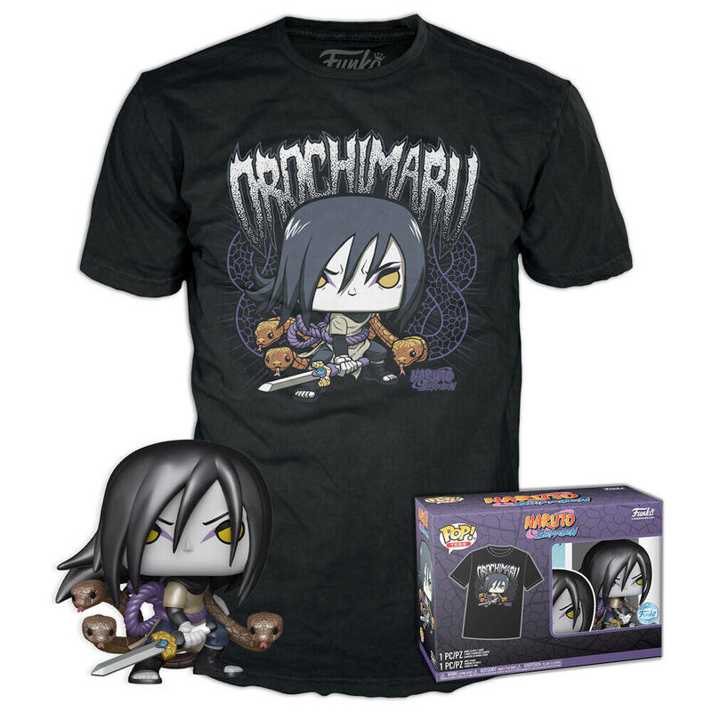 Set Figura Pop & Tee Naruto Shippuden Orochimaru Talla L