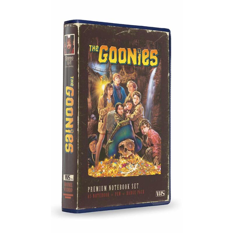 Set Papeleria Vhs (Libreta - Chapas Y Boligrafo) The Goonies
