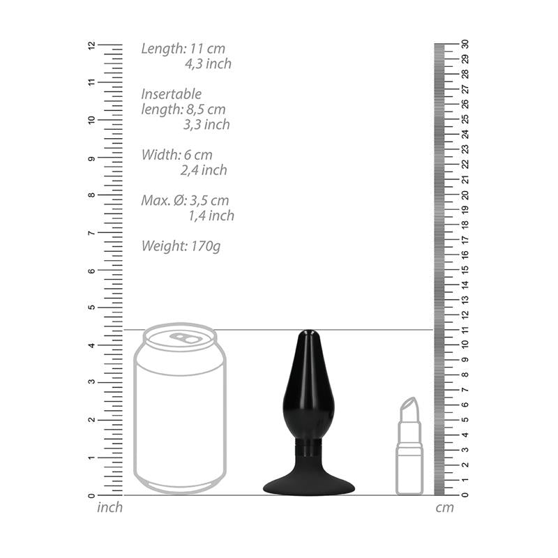 Set Plug Anal Y Ventosa Putiaguda Grande Negro