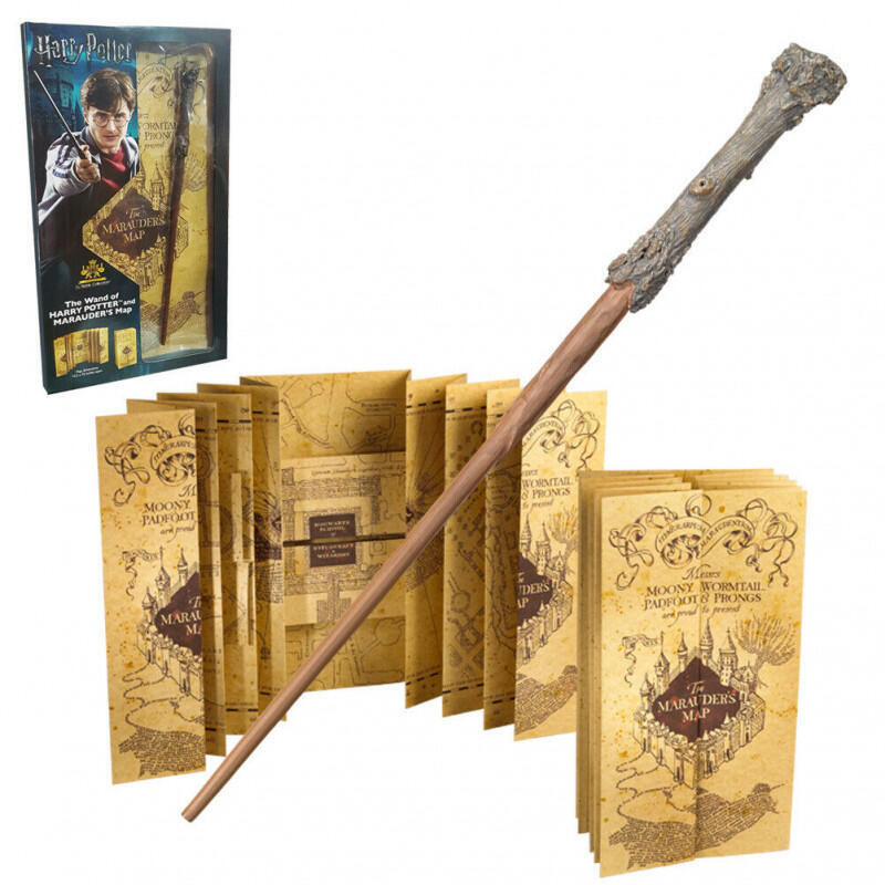 Set Varita + Mapa Del Merodeador Harry Potter
