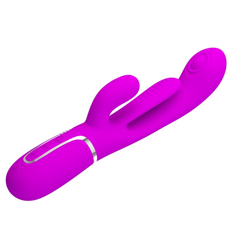 Pretty Love - Shania Triple Vibrador Rabbit Multifunción Rosa
