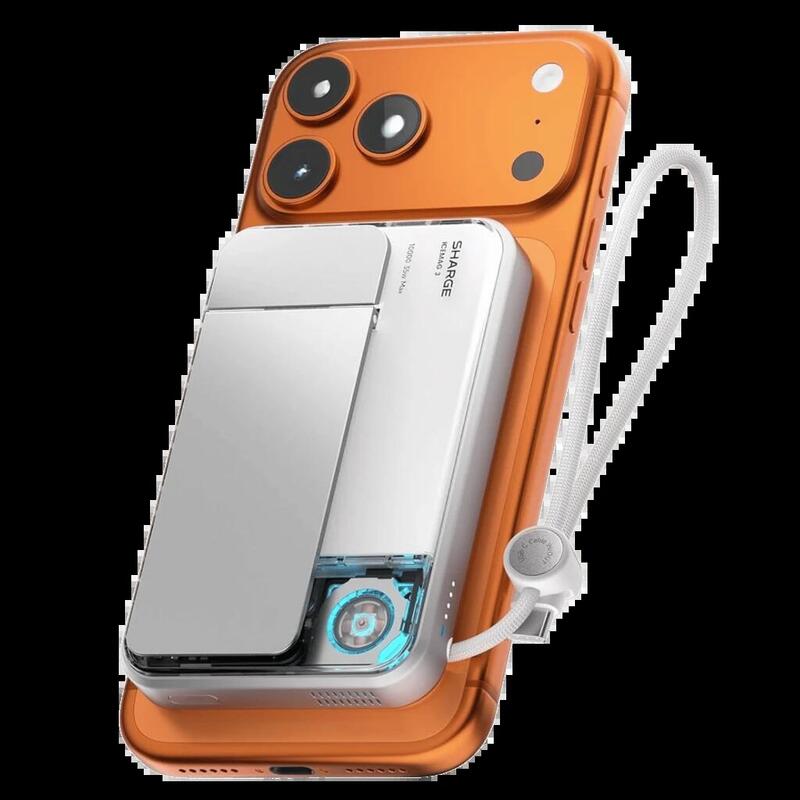 Sharge Icemag 3 Qi2 25w 10000mah Active Cooling - Power Bank Blanco