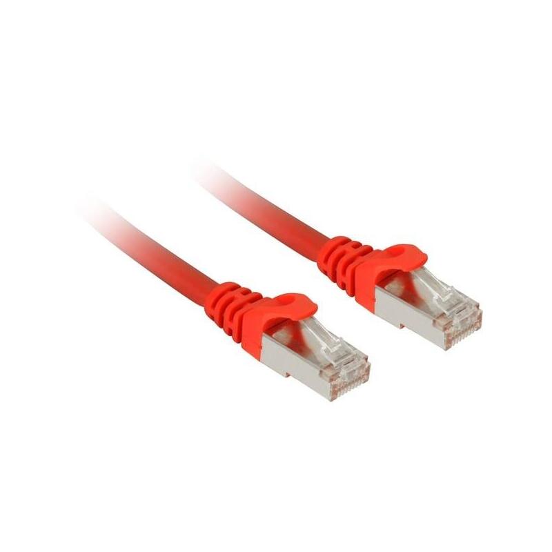 Sharkoon Cable De Red Sftp, Rj-45, Mit Cat.7a Rojo, 7,5 Metros 4044951029518