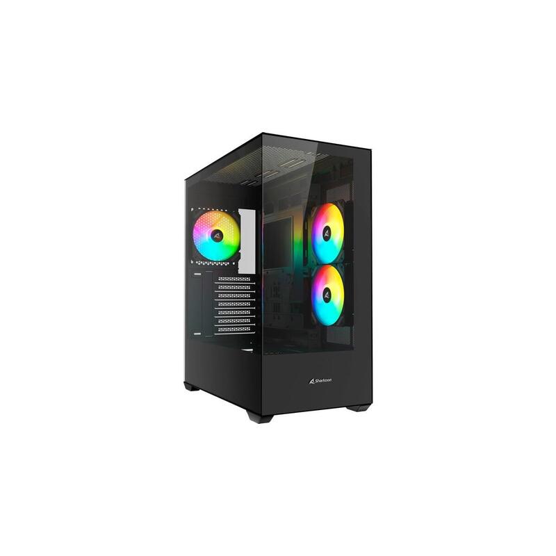 Sharkoon Sk6 Argb, Caja Torre Negra, Vidrio Templado X 2 4044951045068