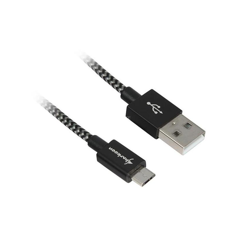 Sharkoon Usb 2.0 Cable, Usb-A Stecker > Micro-Usb Stecker 4044951027026