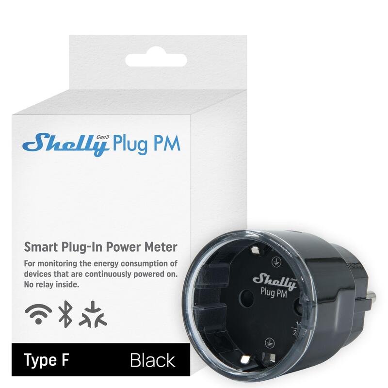 Shelly Plug & Play Plug Pm Gen3 Negro