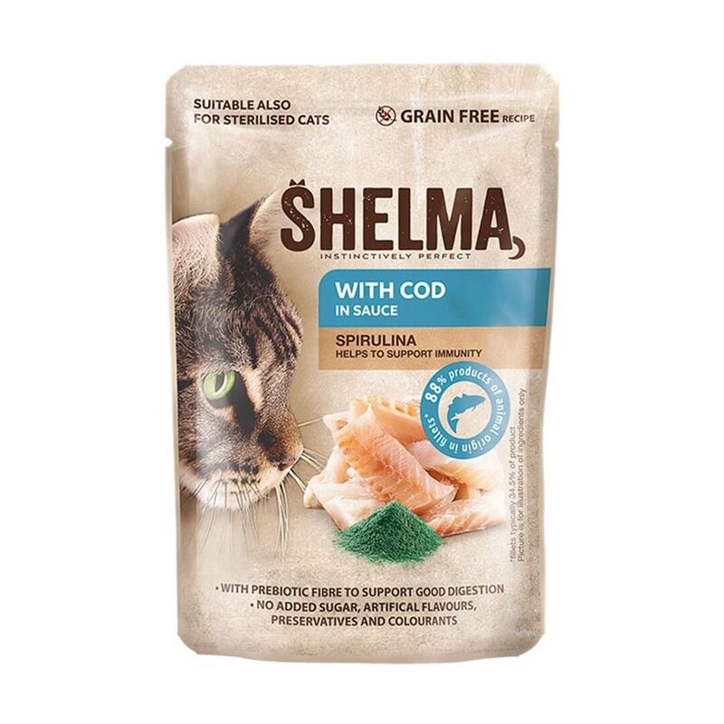 Shelma With Cod In Sauce - Comida Húmeda Para Gatos - 85g