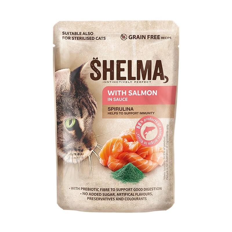 Shelma With Salmon In Sauce - Comida Húmeda Para Gatos - 85g