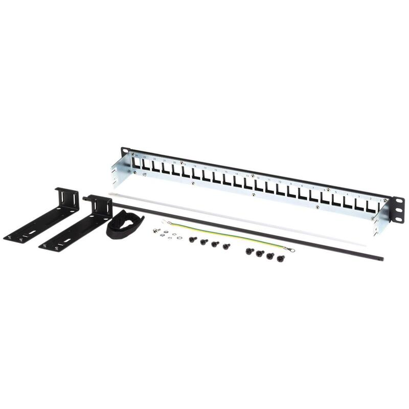 Shielded Kconn Patch Panel24-P 1u Black