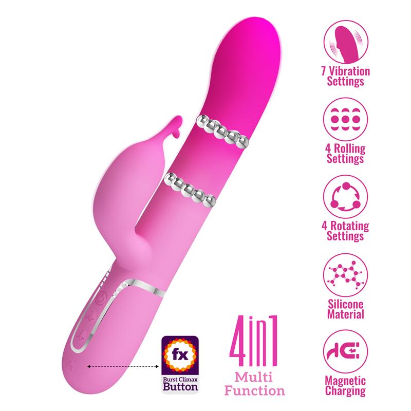 Shima Vibrador Con Bolas Rotadoras