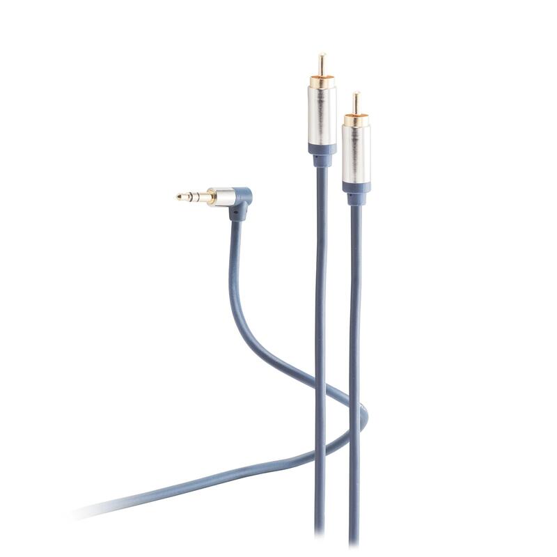 Shiverpeaks Cable Jack 3,5mm Flex. Winkel A 2 Cinch 5m
