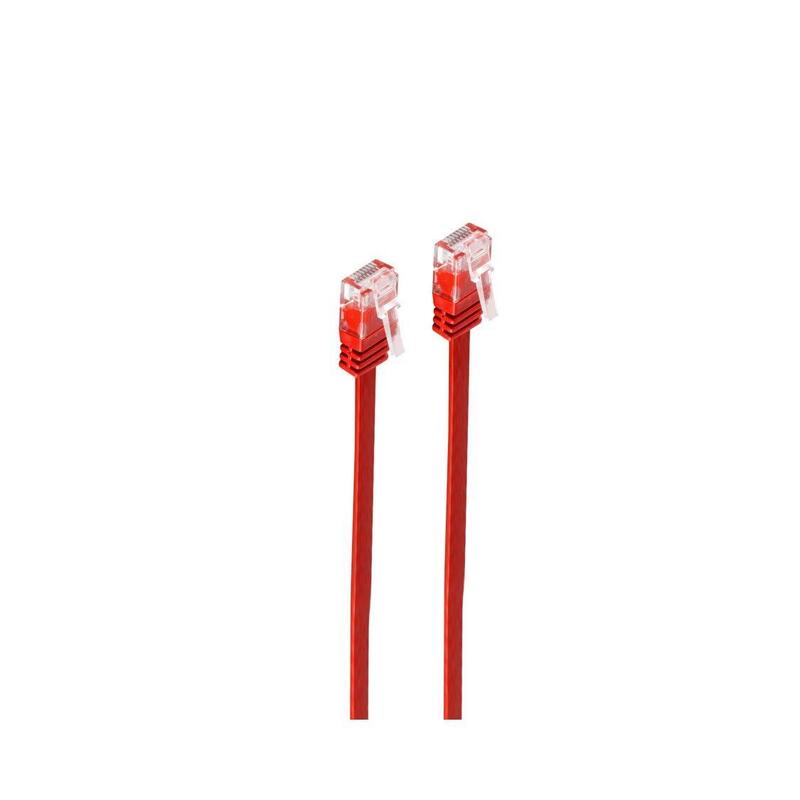 Shiverpeaks Flach Cable De Red U/Utp Cat.6 Rojo 0,5m