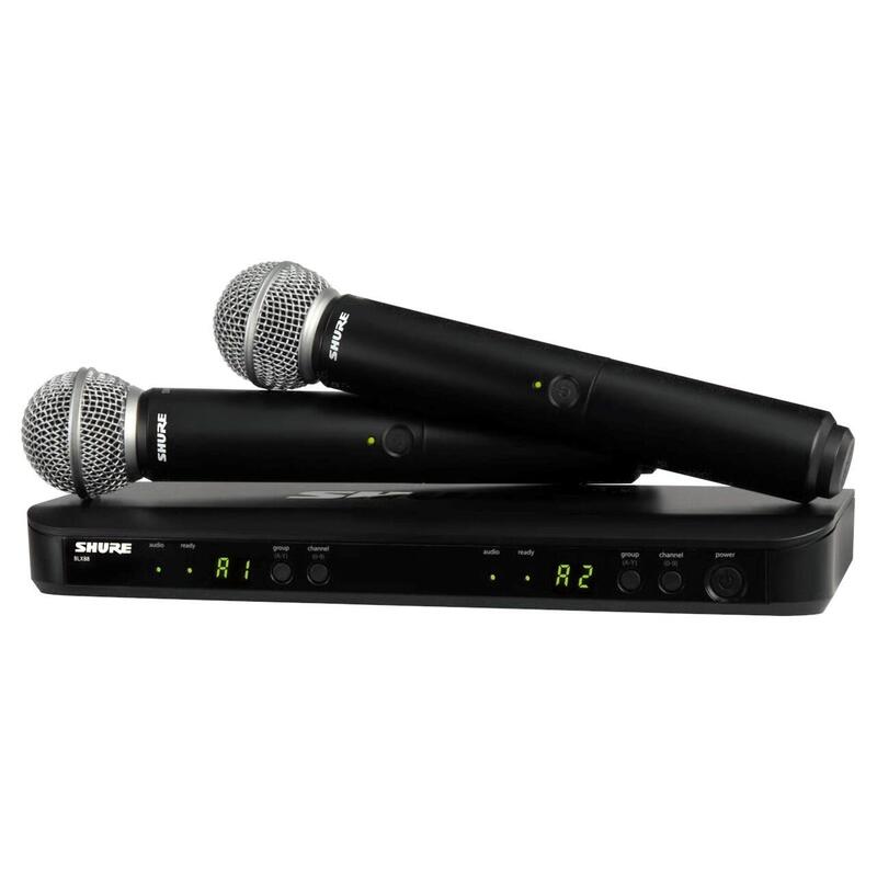 Shure Blx288e/Sm58-H8e - Sistema Inalámbrico Con Receptor Y Dos Micrófonos Sm58.