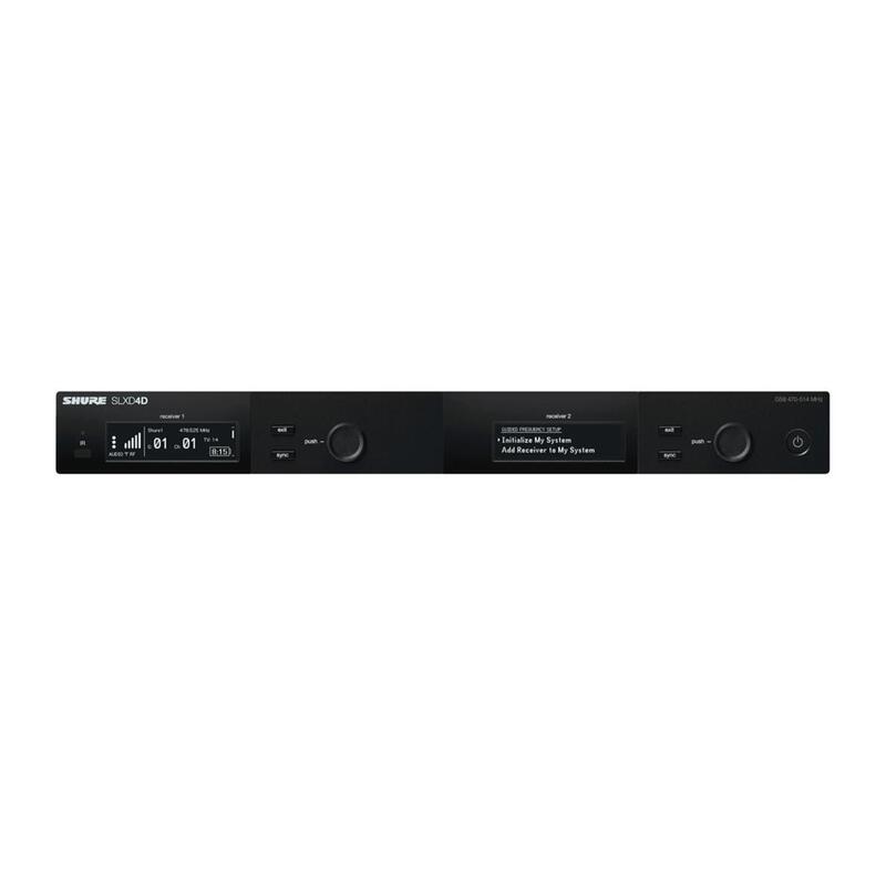 Shure Slxd4de-G59 - Receptor Para Micrófono Inalámbrico, 470 - 514 Mhz