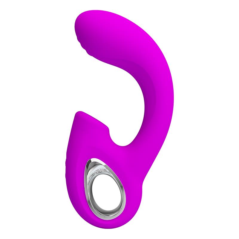 Pretty Love - Sibel Vibrador Punto G + Estimulador Clítoris 10 Vibraciones Morado