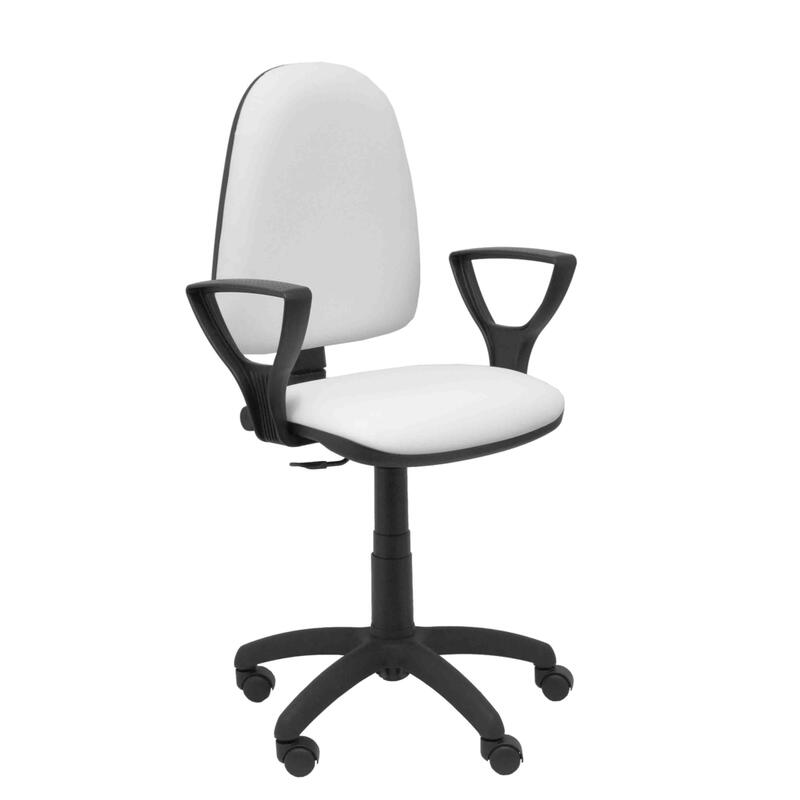 Silla Ayna Similpiel Blanco Con Brazos
