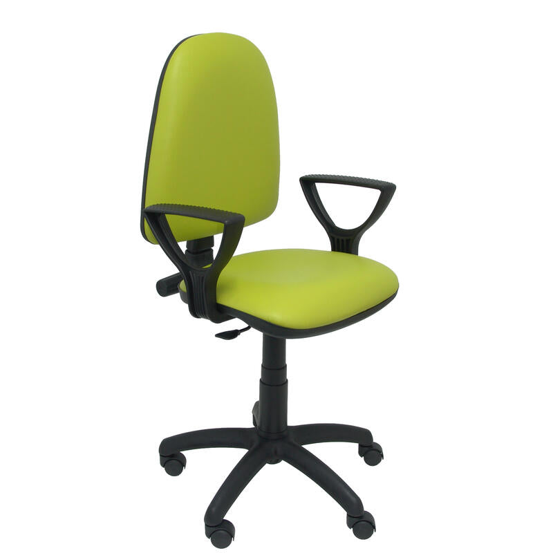 Silla Ayna Similpiel Verde Con Brazos