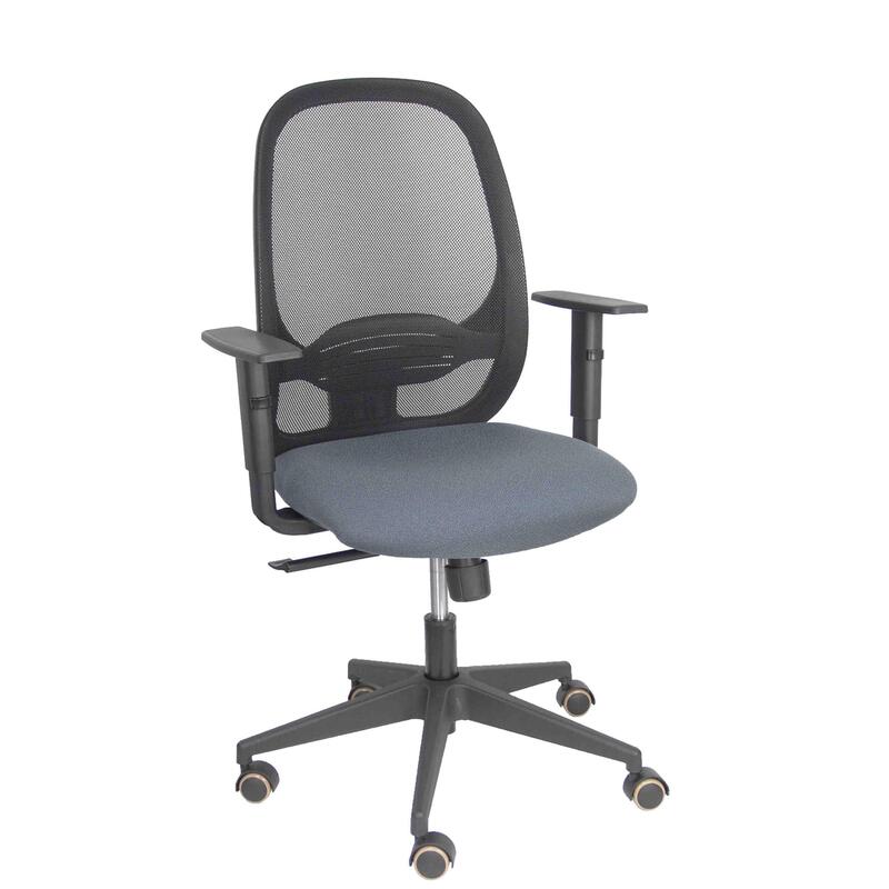 Silla Cilanco Negra Malla Negra Asiento Bali Gris