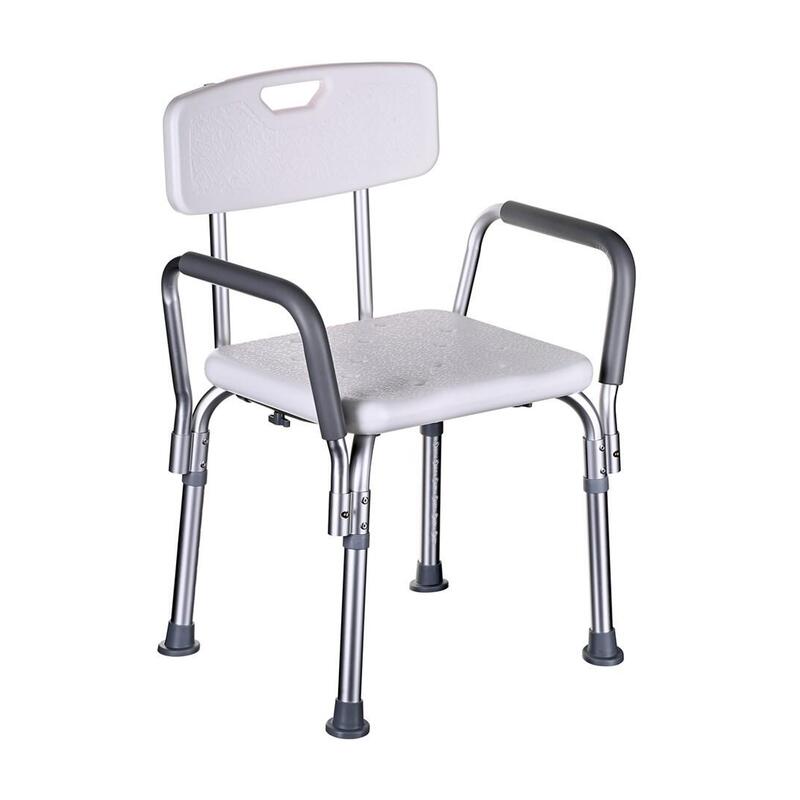 Silla De Ducha Con Respaldo Y Reposabrazos