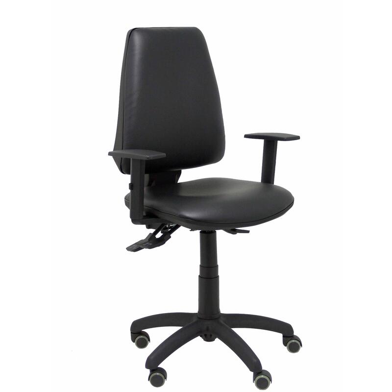 Silla Elche Asincro Similpiel Negro Con Brazo Regu