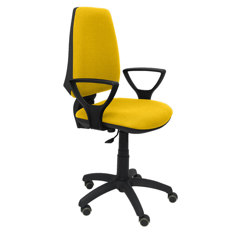Silla Elche Cp Bali Amarillo Brazos Fijos Ruedas