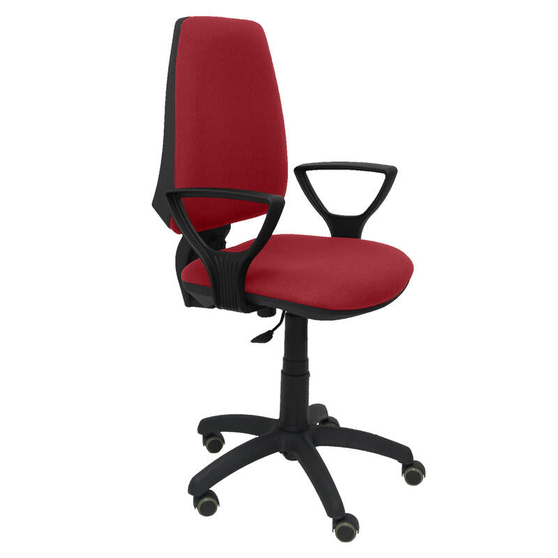 Silla Elche Cp Bali Granate Brazos Fijos Ruedas D