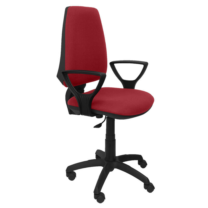 Silla Elche Cp Bali Granate Brazos Fijos