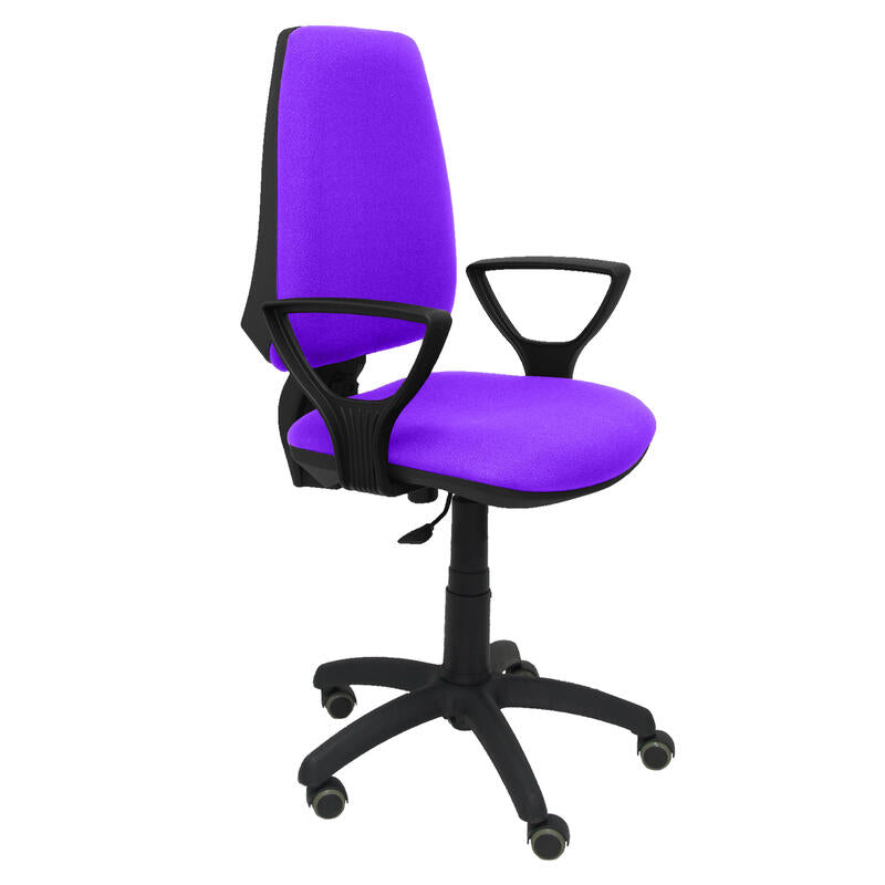 Silla Elche Cp Bali Lila Brazos Fijos Ruedas De P