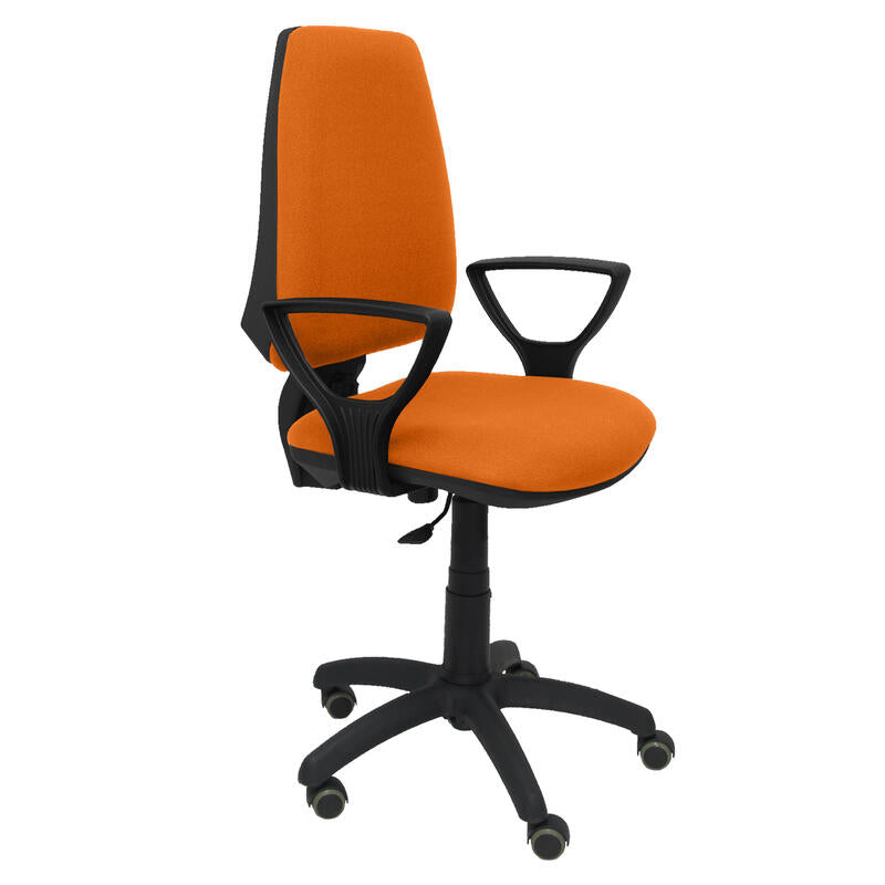 Silla Elche Cp Bali Naranja Brazos Fijos Ruedas D