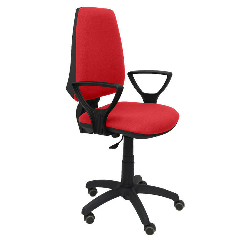 Silla Elche Cp Bali Rojo Brazos Fijos Ruedas De P