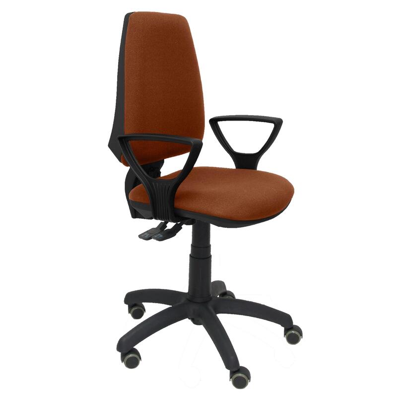 Silla Elche S Bali Marrón Brazos Fijos Ruedas De