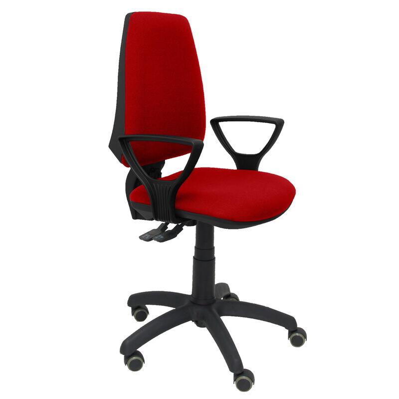 Silla Elche S Bali Rojo Brazos Fijos Ruedas De Pa