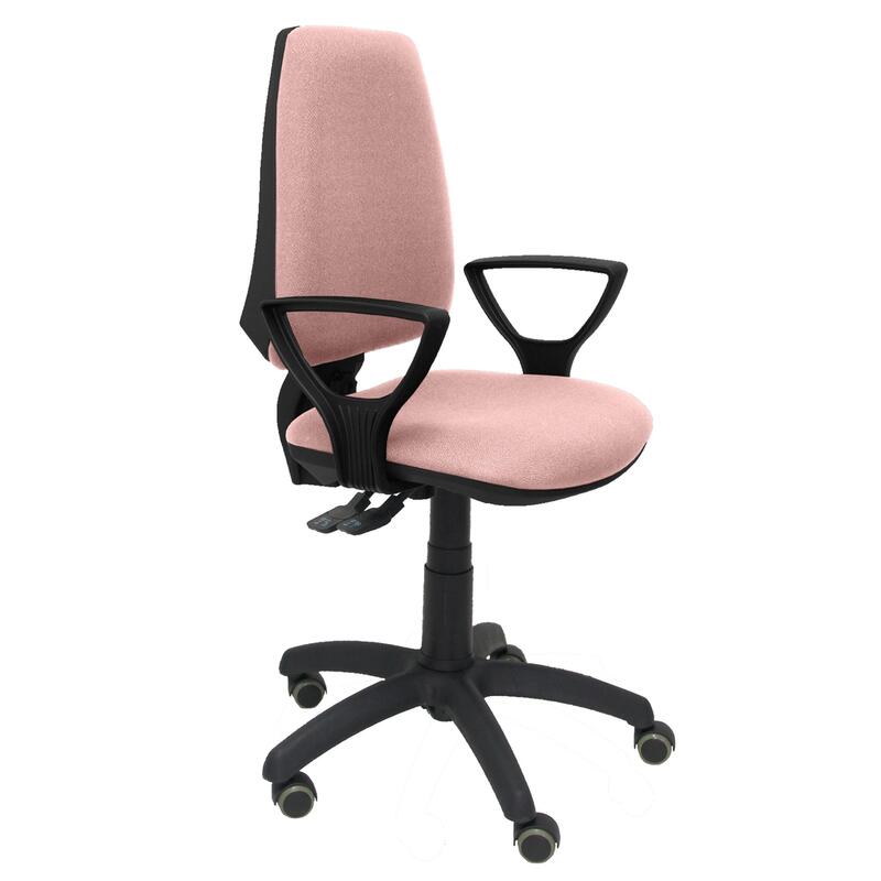 Silla Elche S Bali Rosa Pálido Brazos Fijos Rueda