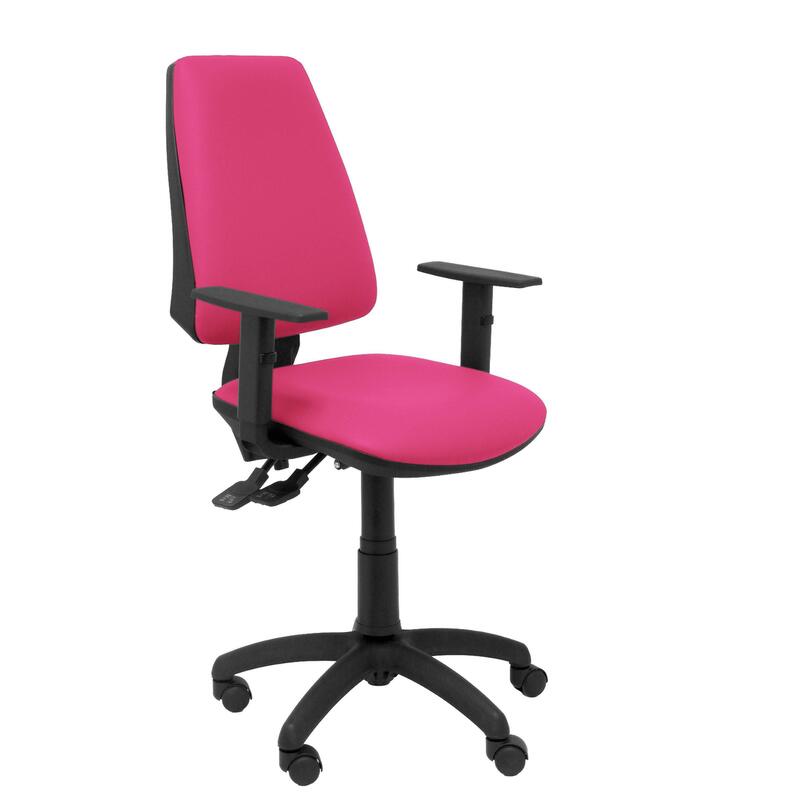 Silla Elche Sincro Similpiel Rosa Con Brazo Regul