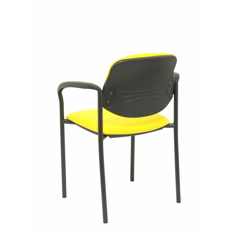 Silla Fija Villalgordo Bali Amarillo Chasis Negro