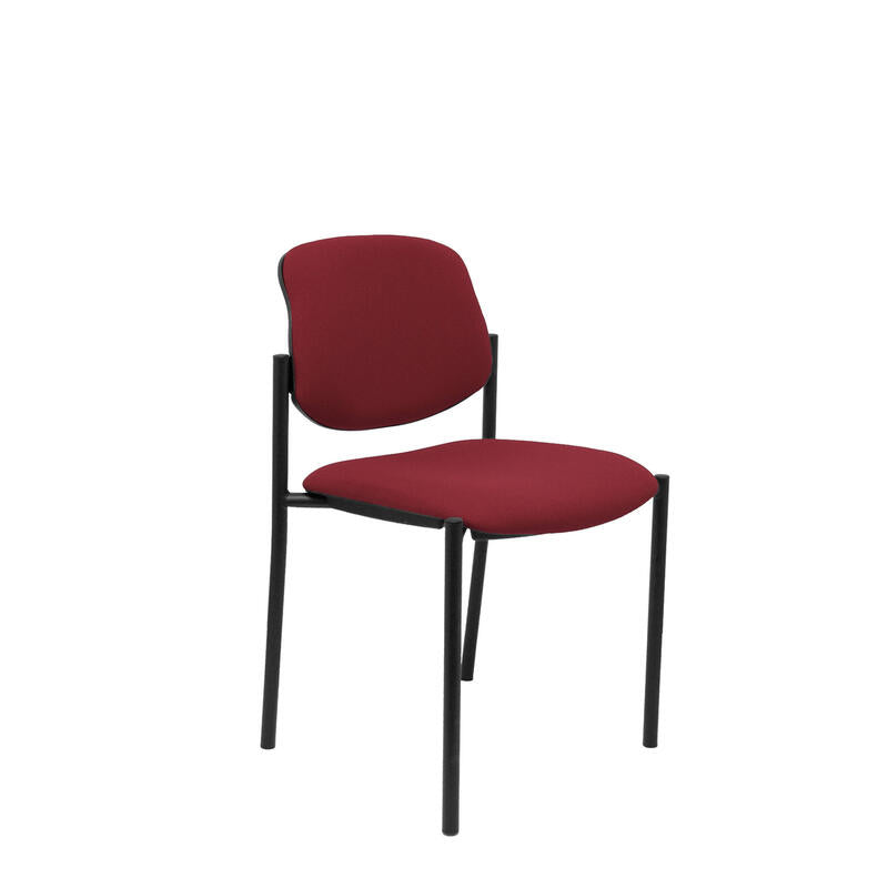 Silla Fija Villalgordo Bali Granate Chasis Negro