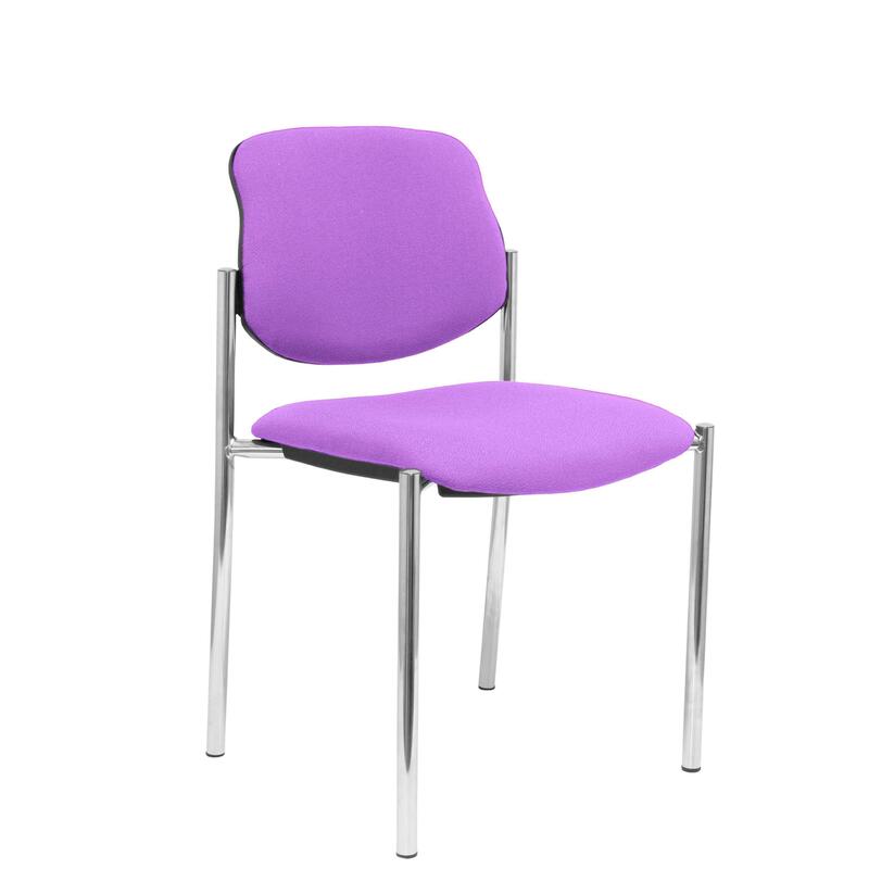 Silla Fija Villalgordo Bali Lila Chasis Cromo