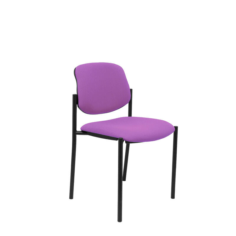 Silla Fija Villalgordo Bali Lila Chasis Negro