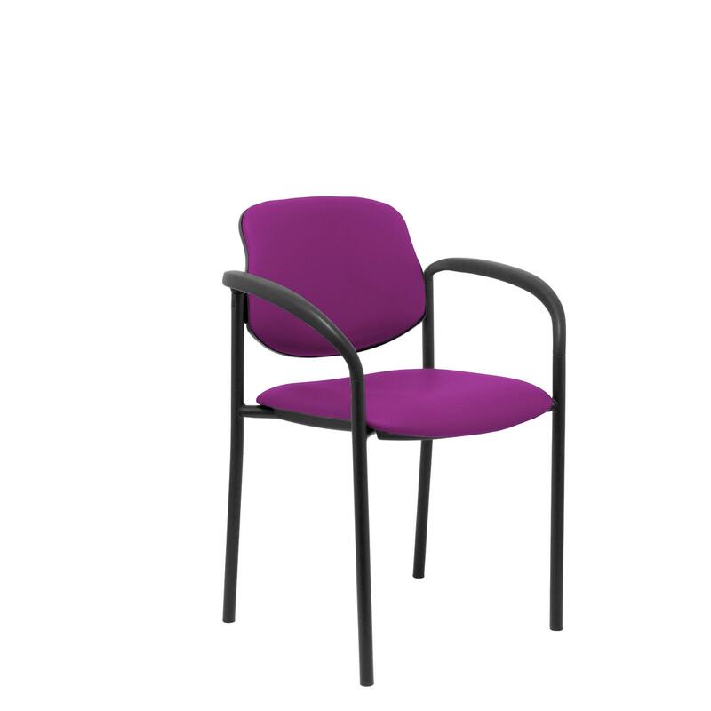 Silla Fija Villalgordo Similpiel Morado Chasis Ne