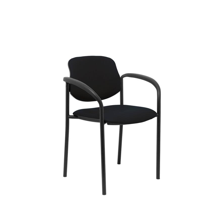 Silla Fija Villalgordo Similpiel Negro Chasis Neg