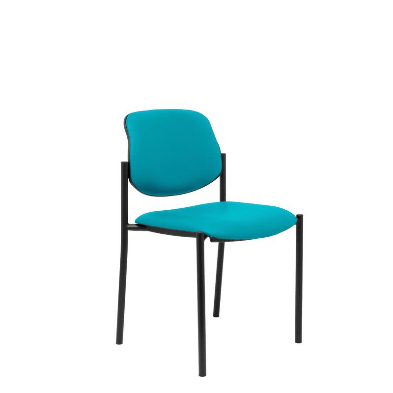 Silla Fija Villalgordo Similpiel Verde Chasis Neg