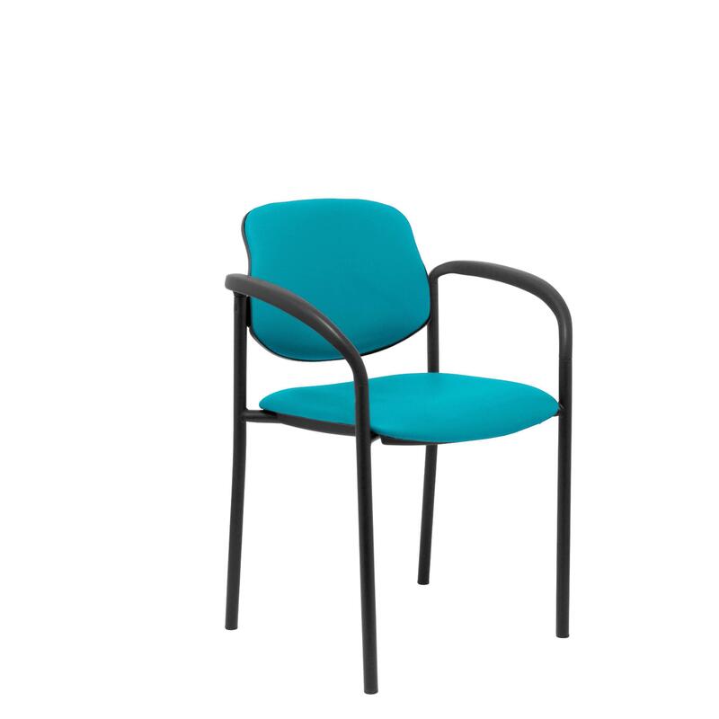 Silla Fija Villalgordo Similpiel Verde Chasis Neg