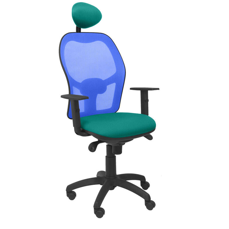 Silla Jorquera Malla Azul Asiento Bali Verde Clar