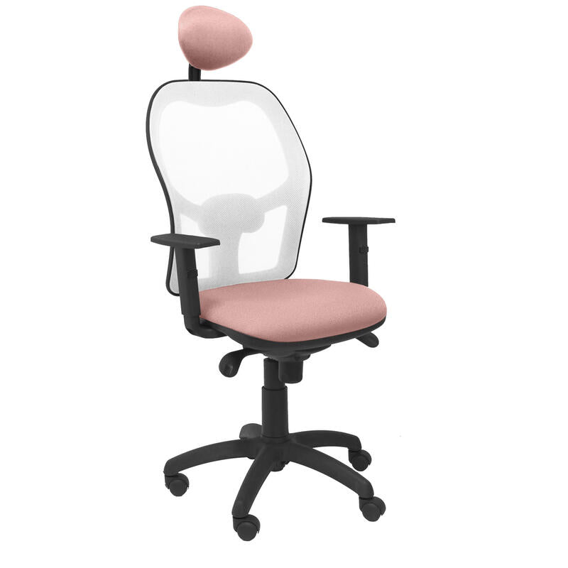 Silla Jorquera Malla Blanca Asiento Bali Rosa Pál