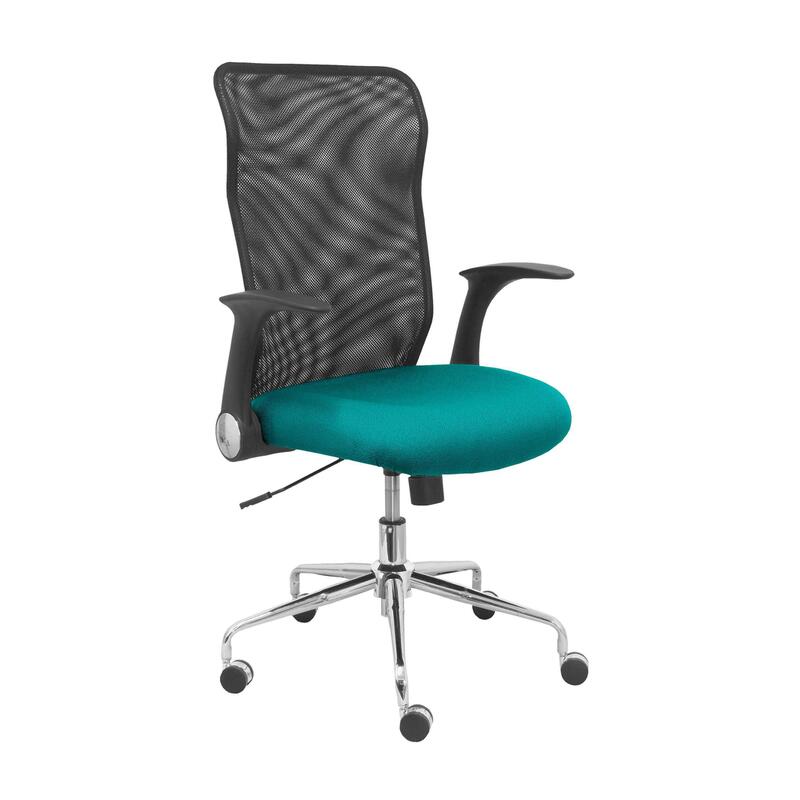 Silla Minaya Respaldo Malla Negro Asiento Bali Ve
