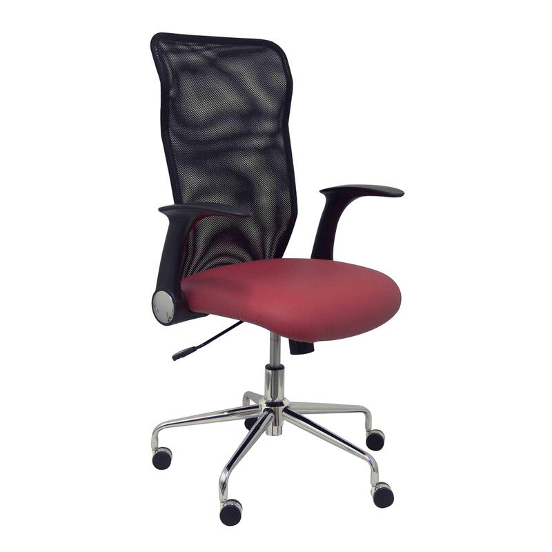 Silla Minaya Similpiel Granate