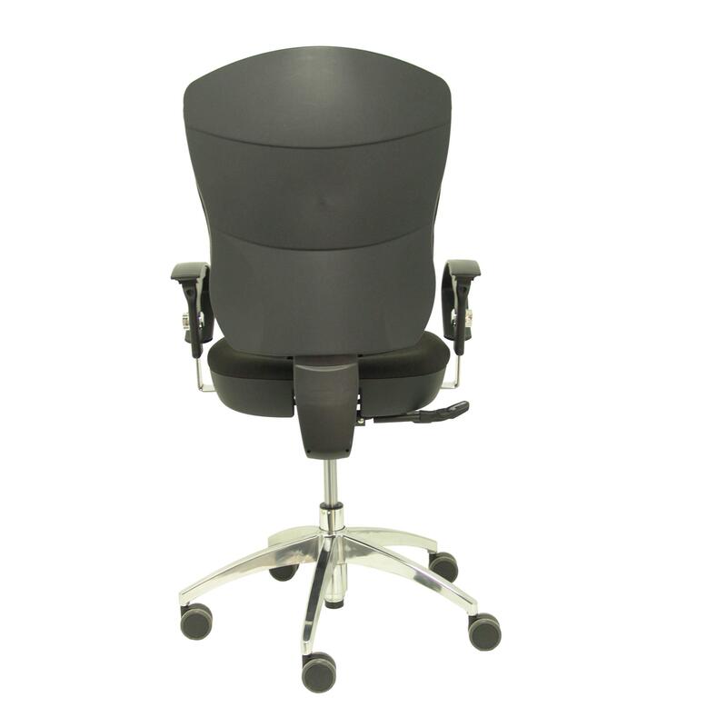 Silla Moral Sincro Tela Negra Brazos Regulables