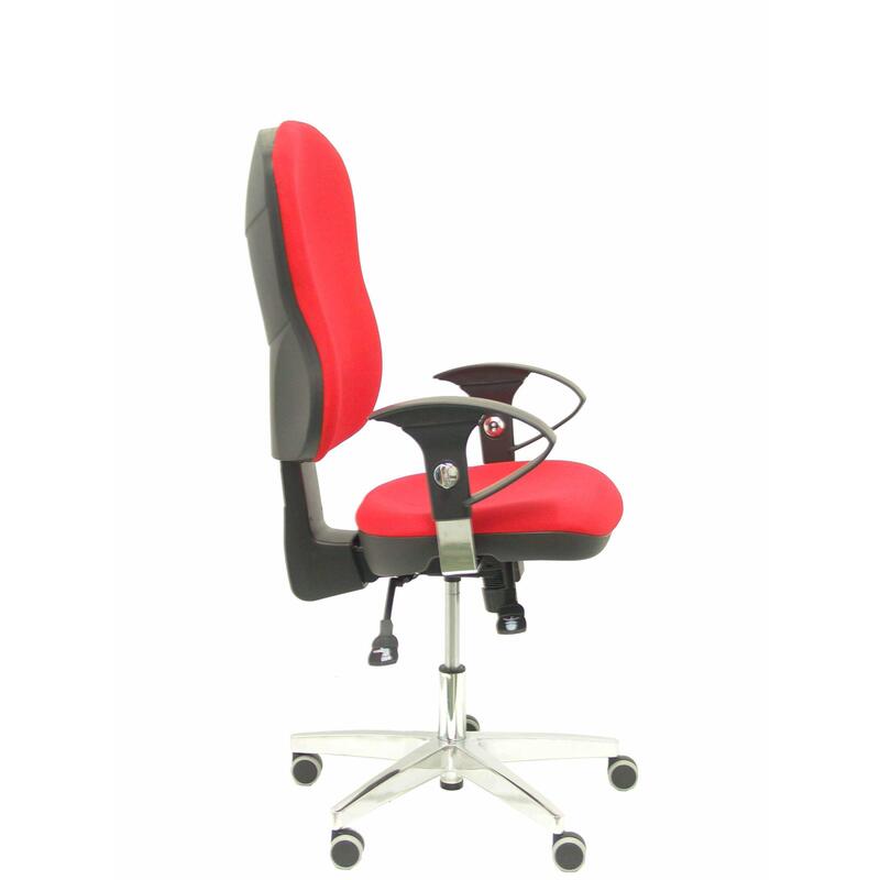 Silla Moral Sincro Tela Rojo Brazos Regulables